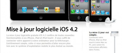 Mise à jour iOS 4.2