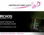 Archos sur vente-privée.com