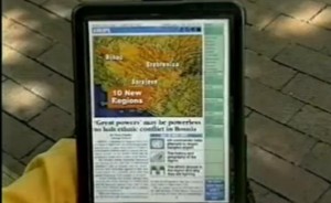 Tablet Newspaper : un concept d'il y a 16 ans