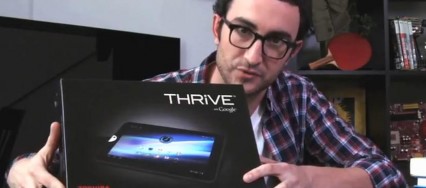Déballage décoiffant de la tablette Toshiba Thrive