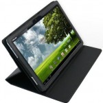 Housse à rabat Navitech en simili cuir noir pour Asus Eee Pad Transformer
