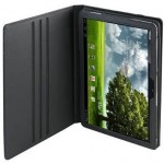 Housse à rabat Navitech en simili cuir noir pour Asus Eee Pad Transformer