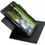 Housse à rabat Navitech en simili cuir noir pour Asus Eee Pad Transformer