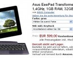 Pré commandez dès aujourd'hui l'Asus Transformer Prime (599€)