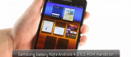 Samsung Galaxy Note Ice Cream Sandwich