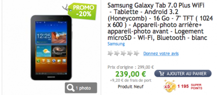 promotion galaxy tab 7 plus