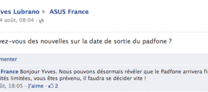 annonce asus padfone