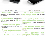 Nouvelle gamme VAIO Tactile