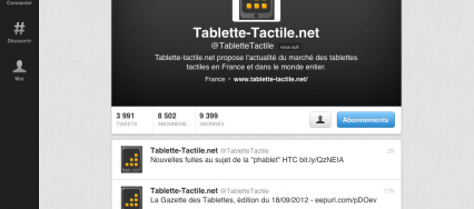 Twitter - application iPad - 1
