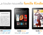 La famille Kindle d'Amazon