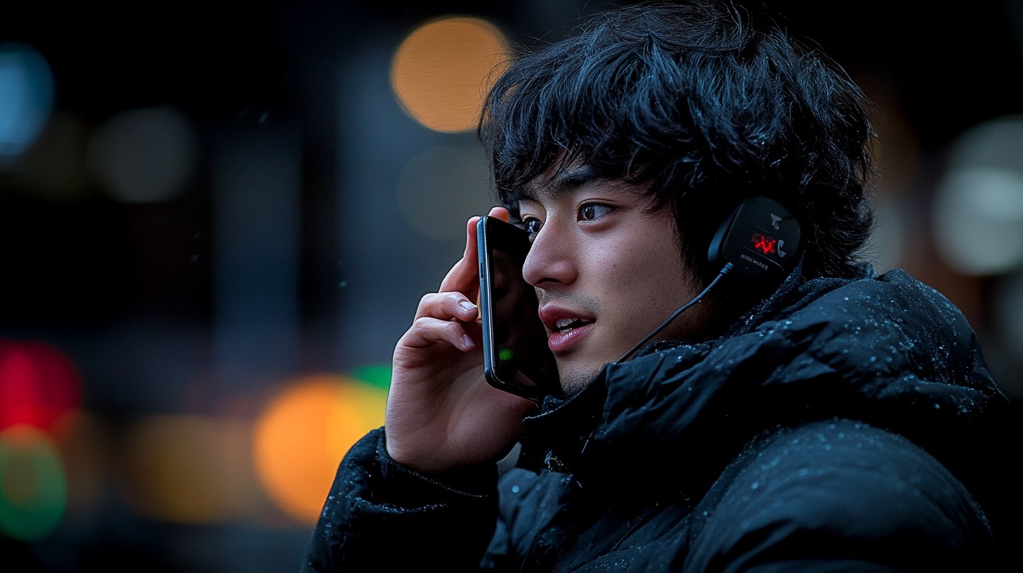 Personne qui parle à son téléphone