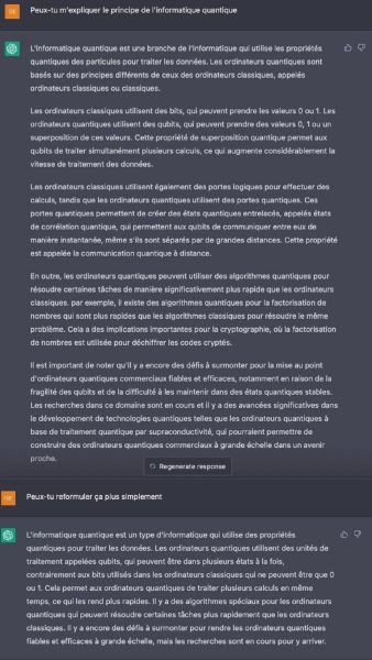 Sollicitez une reformulation