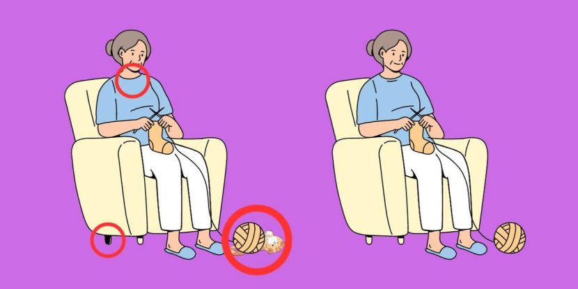 3 différences entre les deux images