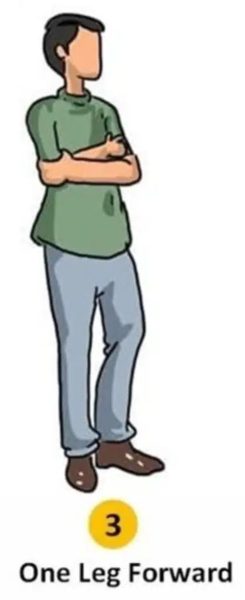 #3 Position debout avec une jambe en avant
