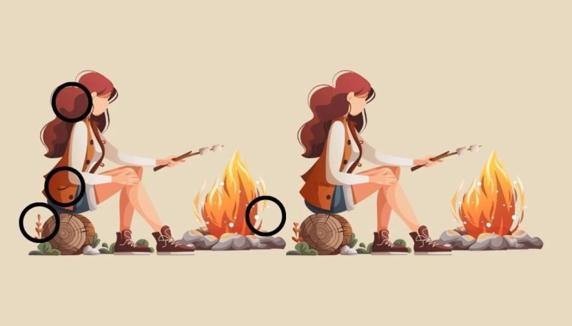 Réponse au défi visuel sur les différences entre les deux images 