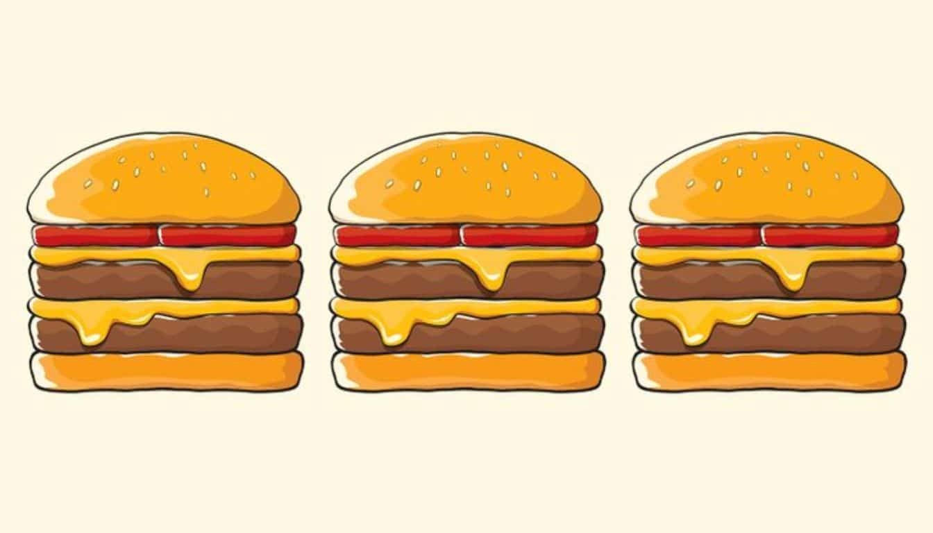 Saurez-vous trouver le burger différent en 7 secondes ?