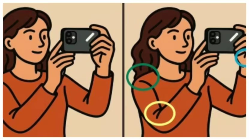 3 différences repérées