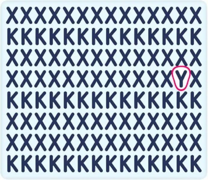 La lettre cachée parmi les X et les K