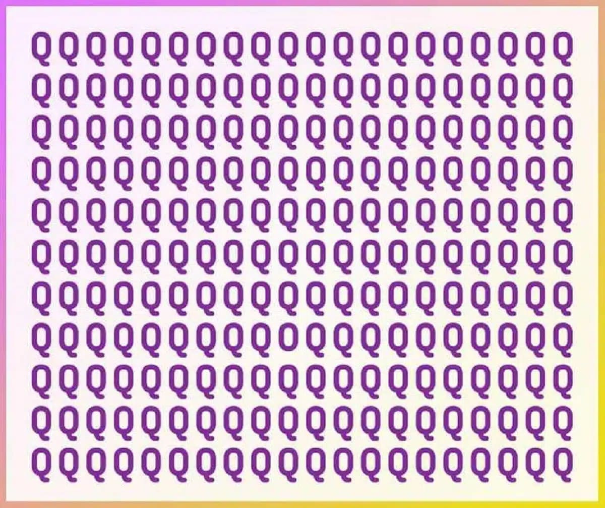 Pouvez-vous repérer le “O” parmi les “Q”
