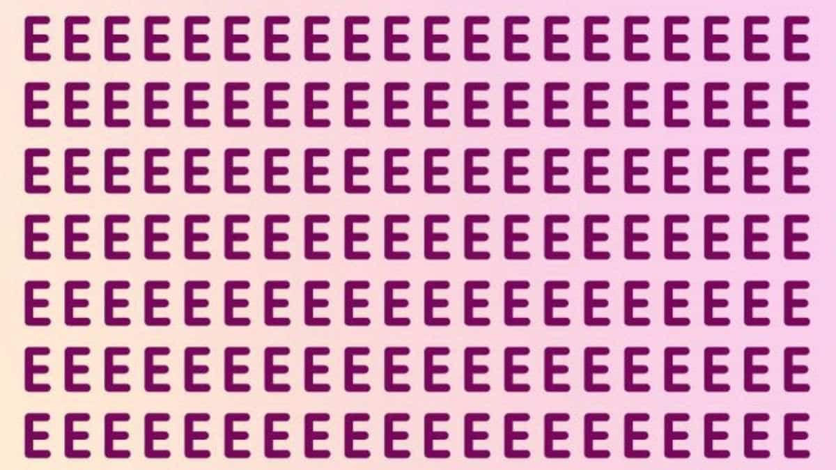 Pouvez-vous repérer le F parmi les E ?