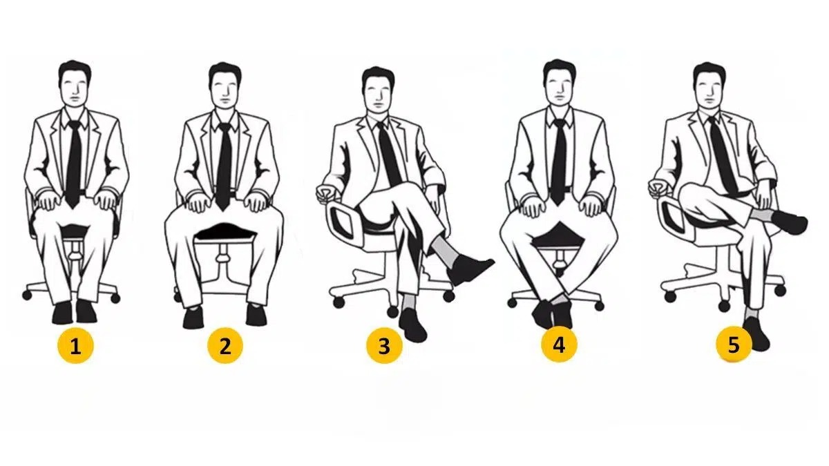 Test de personnalité sur la façon de s'asseoir