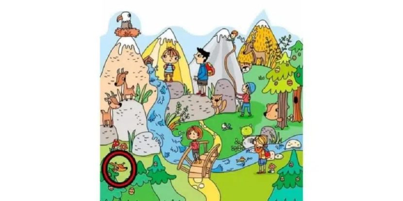 Emplacement du renard dans l'image d'enfant