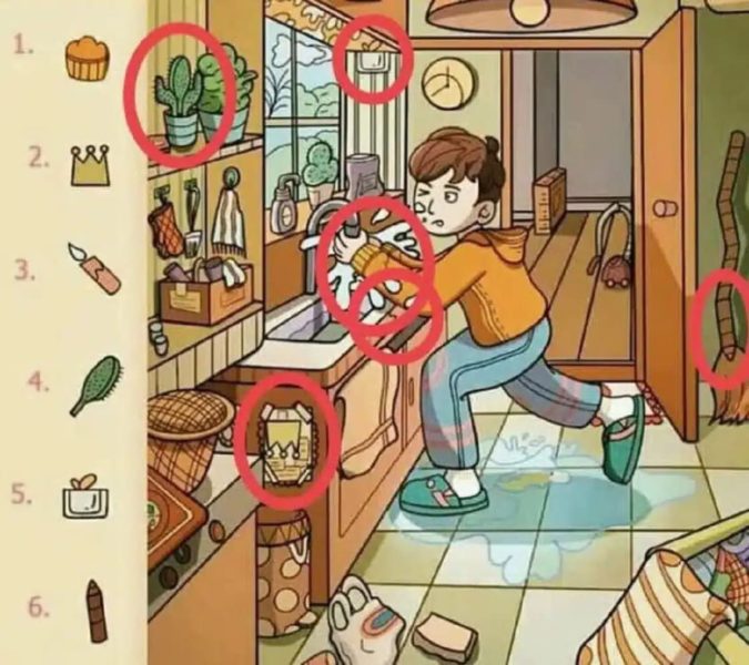 les 6 objets cachés dans la cuisine